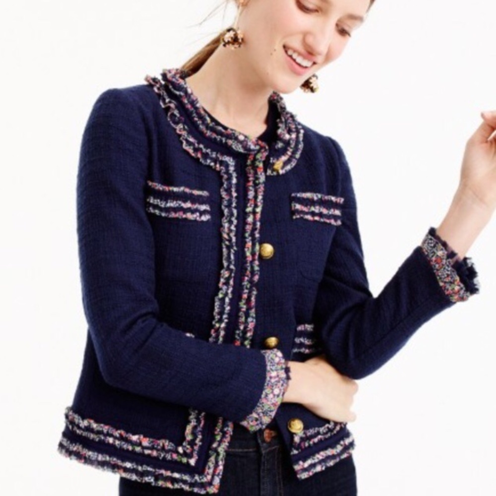 J Crew Lady Jacket with Liberty Trim NWT